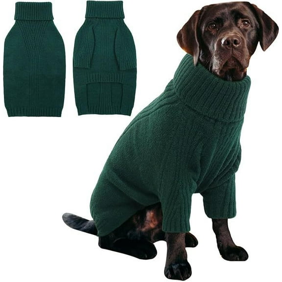 Dachshund Sweater,Turtleneck Dog Sweater for Small Medium Dogs Girl Boy,Stretchy & Breathable,Warm Knitted Pullover Coat,High Neck Knitwear for Cold Weather Indoor & Outdoor Wear-M