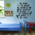 thumbnail image 3 of Family Be Humble Be You Empowering Quote Wall Decal Decoration Be Kind Be Brave Cute Little Bubbles Motivation Quotes Lasts Years and Easily Removable - Size: 40 In(W) x 40 In(H), 3 of 5