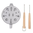 thumbnail image 2 of Walnut Cookie Mold, Cookies Assorted Nutty Maker Nonstick Flower Shape 12 Holes & 6 Form Skillet Nut Cookies Maker Sweet Cake Pastry Baking Tool for Kitchen Gas Stove, 2 of 7