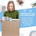 thumbnail image 4 of White Foam Wrap Roll - 12 Inch x 60 Feet. Reusable Packing Foam Roll. Lightweight Foam Sheets for Moving, 4 of 9