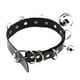 thumbnail image 3 of Trendy Punk Spike Rivet Leather Women Choker Bell Pentagram Harajuku Collar Necklaces Handmade Boho Gothic Girl Collier Jewelry, 3 of 5