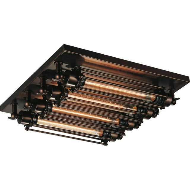CWI Lighting Support de Lampe 4 Lumières avec Finition Chocolat