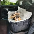 thumbnail image 4 of Supplies Dog Pet Booster Seat for Car, Truck, and SUV Travel with Soft Plush Cushion with Tall Pillow and Walls, Comfortable Bedding with Secure Straps 21.6*19.6*13.7in, 4 of 5