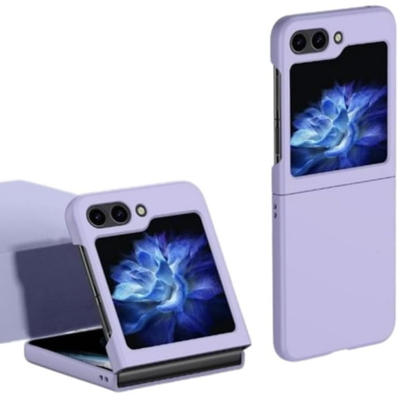 Wireless Charging Anti-Scratch Shockproof Case for Samsung Z Flip 5, Slim Fit Anti-Scratch Durable Phone Case for Galaxy Z Flip 5 (Purple)