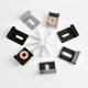 thumbnail image 1 of Clip de espejo de acero inoxidable 304, soporte de espejo, clip de espejo de vidrio, soporte de espejo cuadrado, accesorios de hardware para muebles, 4 piezas/juego, 1 of 2