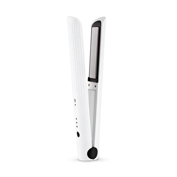 K·SKIN K·SKIN Rechargeable Wireless Hair Straightener & Curler with 3 Heat Settings, Temperature Indicator, 2200mAh Battery, Model KD386, White