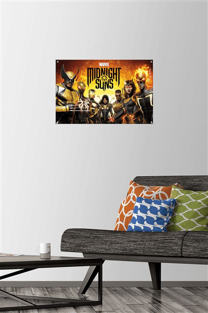 Marvel Midnight Suns - Key Art Wall Poster with Push Pins, 14.725" x 22.375"