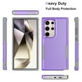 thumbnail image 2 of for Galaxy S24,S24 Plus,S24 Ultra Case,Njjex Heavy Duty Shockproof Dual Layer Rugged Full-Body Protective Phone Cover,2 in 1 Silicone Rubber Phone Case for Samsung Galaxy S24 Ultra- Purple 2024, 2 of 6