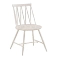 thumbnail image 3 of Weston Home Lydford Zigzag Low Back Windsor Classic Dining Chairs, Set of 2, White, 3 of 7