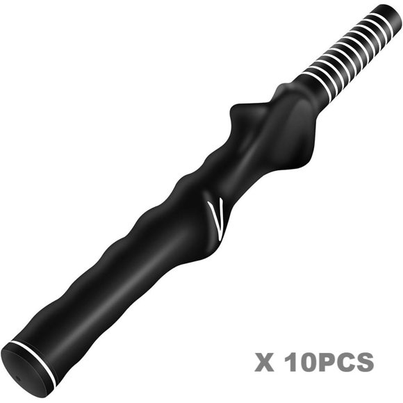 Golf Training Grip Right Handed Swing Grip Trainer Aid Tool for Men Club Accessories, Black Training grip 10PCS