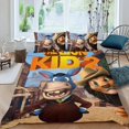 thumbnail image 2 of El Niño León 2 Conjunto de sábanas temático, trío de piezas, cómodo y amigable con la piel, diseño único, regalo de decoración para el hogar para familiares, amigos y fans,140cm *210cm, 2 of 6