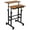 Walnut, variant on Pemberly Row MDF and Steel Adjustable Rolling Mobile Standing Desk in Walnut