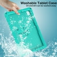 thumbnail image 6 of Dteck Kids Case for Samsung Galaxy Tab A9 Plus 11 Inch (SM-X210/X215/X216/X218), Lightweight EVA Stand Durable Shockproof Child Butterfly Case with Shoulder Strap for Galaxy Tab A9+ 2023,Mint, 6 of 6
