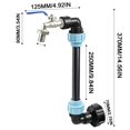 thumbnail image 3 of DPTALR Pipe Length 10/20 Inches Ton Barrel Adapter PE Height Increasing Accessory Extension Gooseneck Faucet, 3 of 6