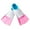White, variant on Swimming Fins Short Floating Training Fins For Kids And S, Rubber Pool Fins For Swimming Diving, 1 Pair Silicone Fins (Sky Blue, Xs)