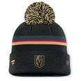thumbnail image 2 of Women's Fanatics Black Vegas Golden Knights Authentic Pro Rink Cuffed Knit Hat with Pom, 2 of 2