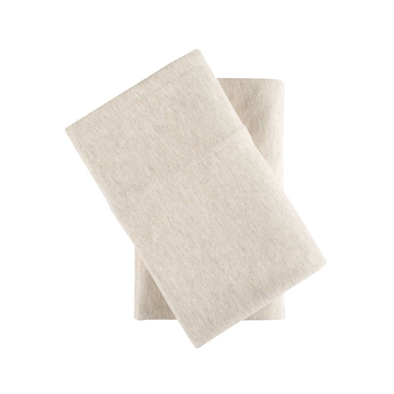Extra Soft Jersey Pillowcase Set, Standard/Queen, Oatmeal, 2-Piece photo 3