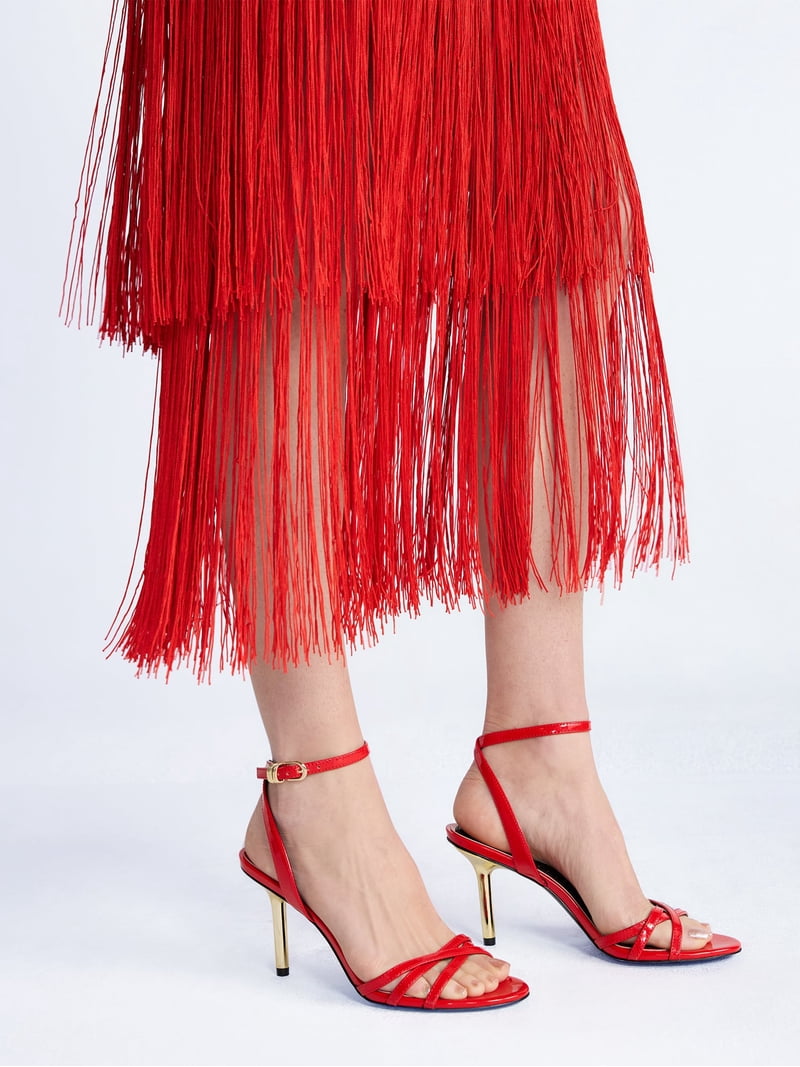 Devil Wears Prada Scoop Collection Women's Strappy Stiletto Heels
