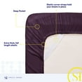 thumbnail image 2 of Sweet Home Collection Twin XL Sheet Sets, Classic 1800 Series Deep Pocket 3 Piece, Luxury Soft Microfiber Bed Sheet Sets, Purple, 2 of 5