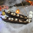 thumbnail image 5 of Uutvmp Skull Backflow Incense Holder Burner,Holder Skull in Fishing Boat of Skulls Decoration for Halloween Decorations Aromatherapy Home Decor, 5 of 9