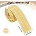 thumbnail image 2 of 2 Rolls 91x3 Inch Moccasin Flexible Mirror Wall Base Edging Frame Lines Peel and Stick Molding Baseboard Trim Self Adhesive Foam 3D Wallpaper Border for DIY Making, 2 of 9