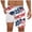 Navy^, variant on Jjayotai Mens George Shorts, Men's Independence Day Printed Shorts, Beach Shorts Lined Shorts with Compression Liner Pocket Elastic Waist Drawstring