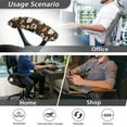 thumbnail image 5 of SCRAWLGOD Coffee Bean Croissant Non-Slip Office Chair Arm Covers Set of 4 Elastic Comfy Rotating Chair Arm Rest Protector Breathable Computer Chair Armrest Slipcovers, 5 of 6