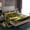 Green Beige Gold, variant on jejeloiu Black Raven Crow Twin Sheet Sets,Bohemian Style Tree Bedding For Teens 3-Piece