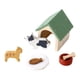 thumbnail image 3 of Casa de muñecas de madera con accesorios para mascotas, juego de figuras para perros y gatos, modelo de casa para mascotas portátil, juguete de juego, 3 of 9