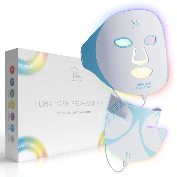 Pure Daily Care Luma Mask PRO Advanced LED AntiAging Skincare Device with 7 Color Modes