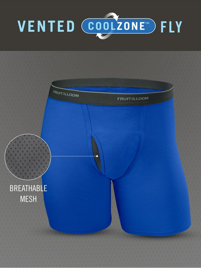 Fruit of the Loom Men's Breathable CoolZone Short Leg Boxer Briefs