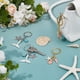thumbnail image 5 of 4 llaveros de concha y estrella de mar de 2 estilos, llaveros de aleación de concha y estrella de mar, llavero de playa para bolso, llavero, regalo con temática de playa, 5 of 6