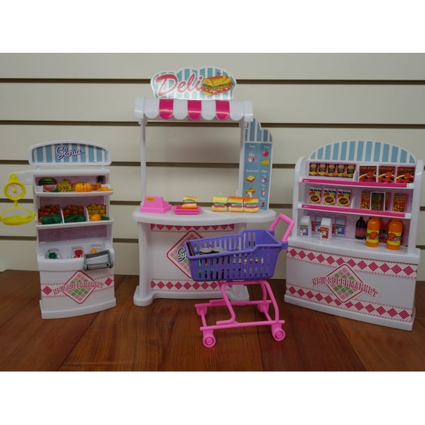 Gloria Supermarket Play Set For Doll And Dollhouse Furniture