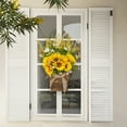 thumbnail image 3 of Myecovie Fall Wreath Sunflower Wreaths Basket 17" Summer Seasonal Decor Indoor Outdoor Wreaths for Front Door with Burlap Bow, 3 of 7