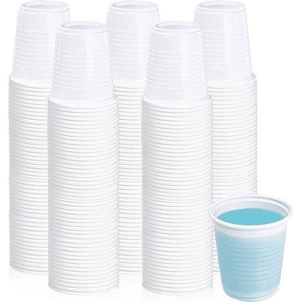 SIUQ 600 Pack 3 oz Plastic Cups，Disposable Mouthwash Cups for Bathroom