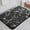 Black, variant on Boho Vintage Bathroom Rugs Gray Non-Slip Soft Bath Mat Machine Washable Oriental Small Bath Rug Traditional Tribal Floral Bath Mats for Sink Shower Doorway Tub, 18x25 inch