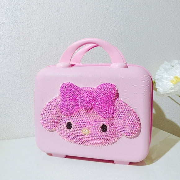 12/16 In Hello Kitty Suitcase Cartoon Travel Cosmetic Case Large-Capacity Multi-Functional Simple With Lock Cute Handmade Gifts-08 Best Gifts For Children Kids Friend Fans Birthday gift