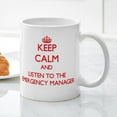 thumbnail image 3 of CafePress - Keep Calm And Listen To The Emergency Manager Mugs - 11 oz Ceramic Mug - Novelty Coffee Tea Cup, 3 of 4