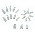thumbnail image 2 of Fofosbeauty 24pcs Press on False Nails, Long Coffin Fake Nails, Gorgeous Marble Gray, 2 of 9
