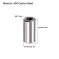 thumbnail image 2 of Unique Bargains M6 Internal Thread Dowel Pin 10 Pack 12x25mm Chamfering Flat Carbon Steel Cylindrical Pin, 2 of 5