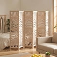 thumbnail image 2 of HOMCOM 6 Panel Room Divider, Detachable Privacy Screens, Natural Wood, 2 of 10