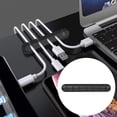 thumbnail image 4 of Portacables Manejo ordenado Portacables Enrollador flexible para auriculares 7 solt negro kusrkot Organizador de cables, 4 of 8