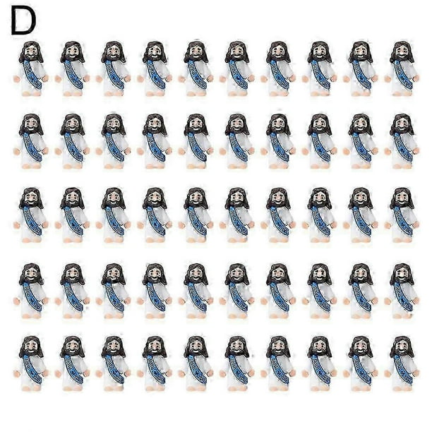 50 Pcs Mini Jesus Figures Easter Jesus Loves You Jesus Toys Little Jesus Figures