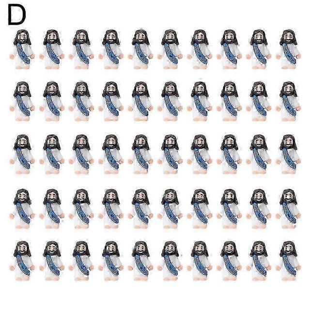 50 Pcs Mini Jesus Figures Easter Jesus Loves You Jesus Toys Little Jesus Figures