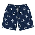 thumbnail image 4 of Bixox Men's Nautical Themed Simple Anchors printing Casual Classic Fit Short Summer Beach Shorts, 4 of 6