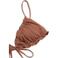 thumbnail image 4 of Maillot de Bain Triangle String à Bretelles Froncées avec Bord Volants, 4 of 4