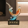 thumbnail image 6 of kowaku Feng Shui Carp Sculpture Decorative Statue Resin with Waves Gift Carp Ornament Feng Shui Chinese Carp for Office Living Room, 6 of 9