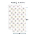thumbnail image 4 of Welhome Kids Towel Set, 2 Piece 100% Cotton Pool Party Towels, 380 GSM, Absorbent Bath Towels For Everyday Use, Polka Dot Printed Bathroom Towels, 4 of 9