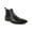 Black Leather, variant on Men's Genuine Leather Black Chelsea Ankle Dress Casual Boots Almond Toe