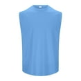 thumbnail image 2 of JTieacloth Mens Tall T Shirts Big And Tall Men's Sleeveless Tank Tops Crewneck Solid Loose Fit Shirt, 2 of 5